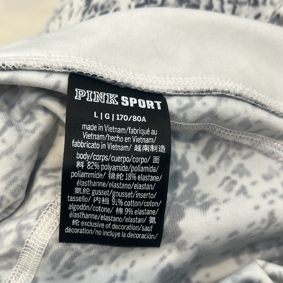 PINK SPORT Black and White Snakeskin leggings size large. - Picture 8 of 8